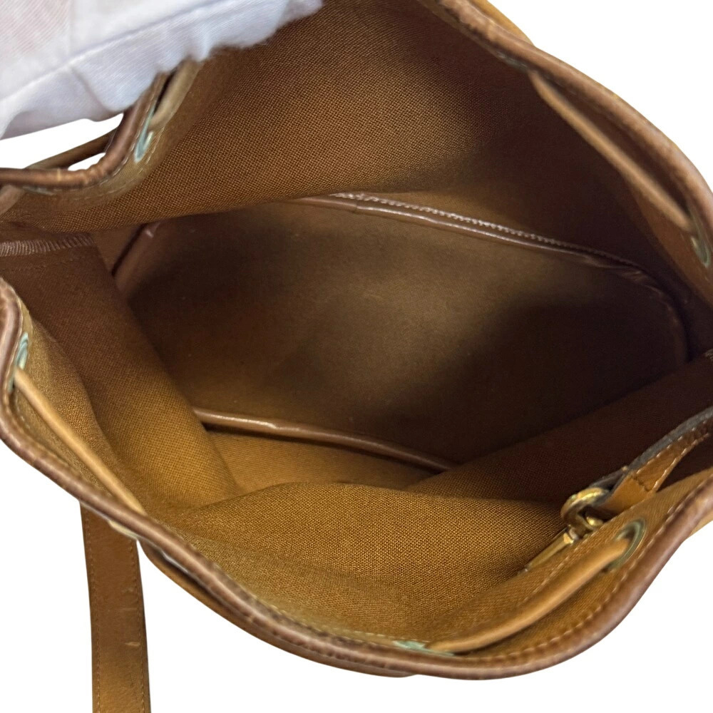 Dior drawstring honeycomb shoulder bag handbag crossbody brown - Picture 10 of 10